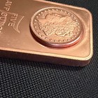 5 oz .999 Copper Bar Morgan Dollar Design Five Ounce Fine Solid USA NO RESERVE — photo 3