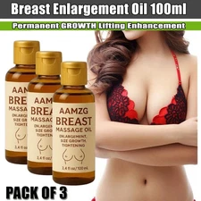 Breast Butt Enlargement & Enhancement Reshape Firming Oil 100ml (PACK OF 3)