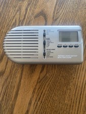 Sharper Image Portable Sound Soother With 4 Way Alarm White Noise Clock Tested W