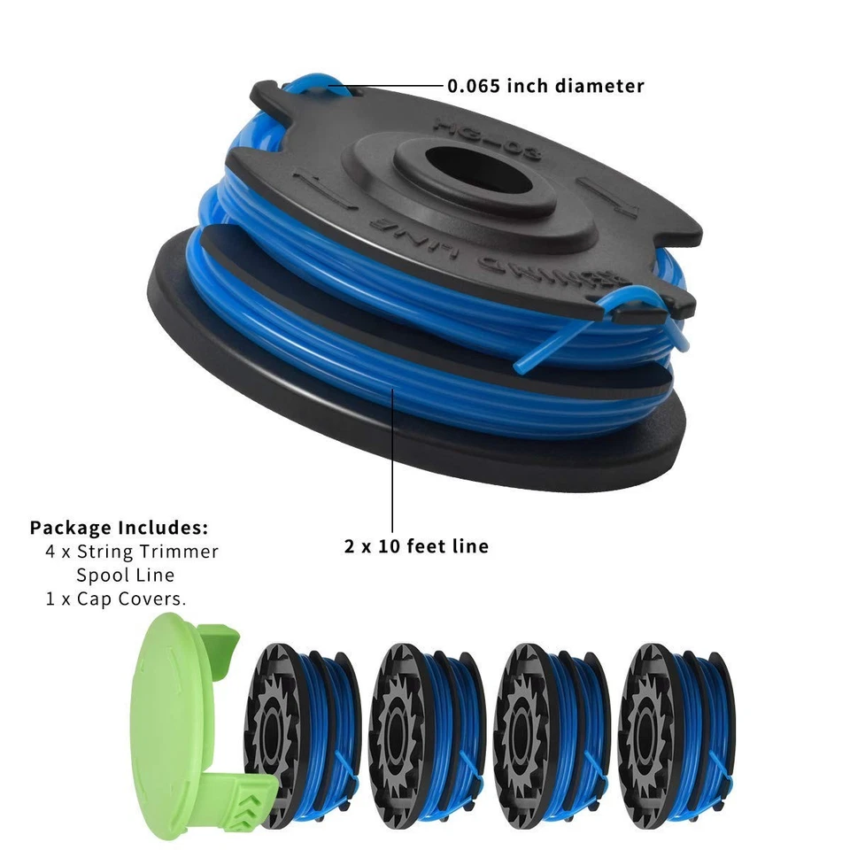 String Trimmer Dual Line - Replacement Spools for Greenworks 21212 and 21272 - Image 4 of 4