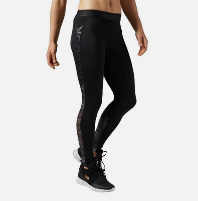 Women’s Reebok Training Workout Show Mesh Logo AY1869 Black Medium  Speedwick