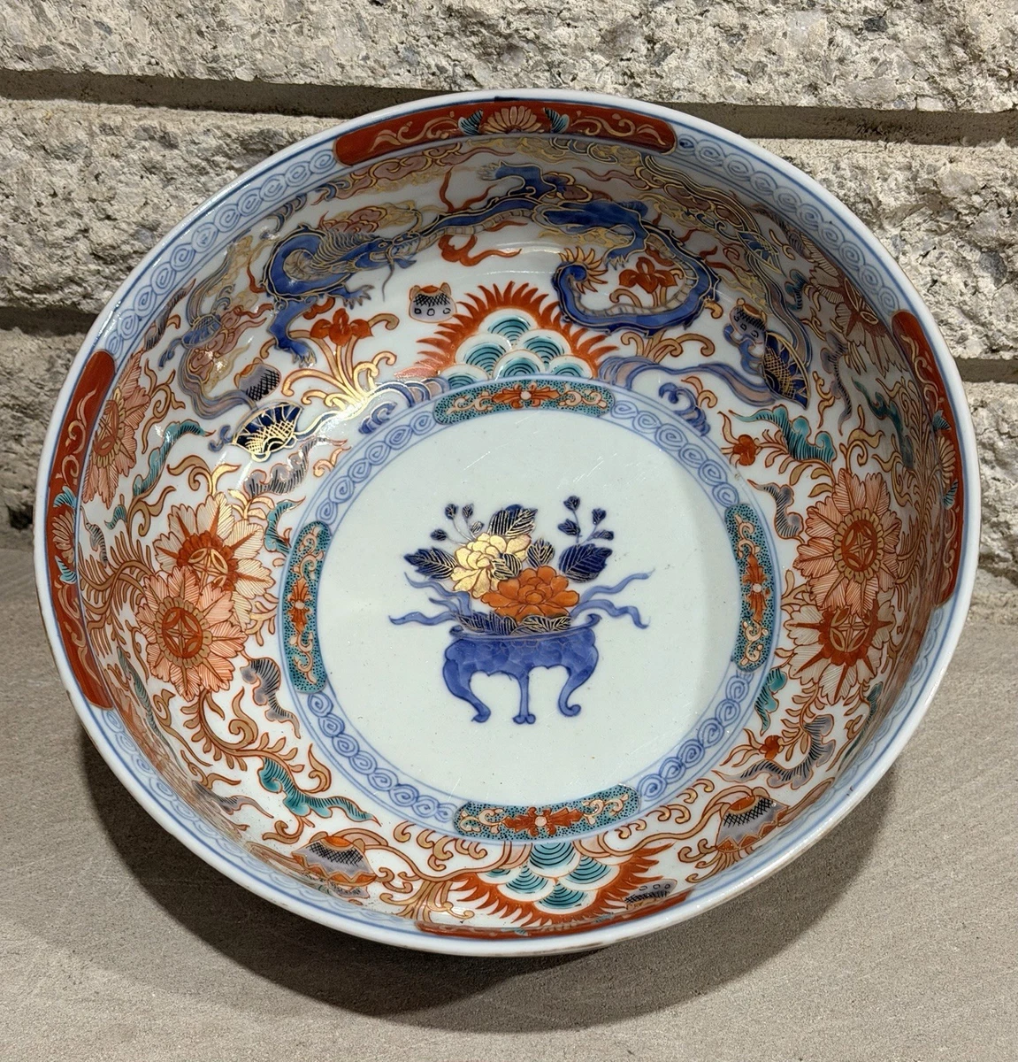 蓝色古董原始1850-1899 年日本碗| eBay