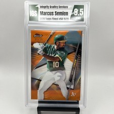 2020 Finest #54 Marcus Semien Orange Refractor #11/25 IGS 9.5 MINT
