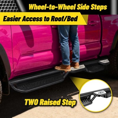 6'' Drop Side Steps Running Boards For 2009-2024 Dodge Ram 1500 4 Door Nerf Bar