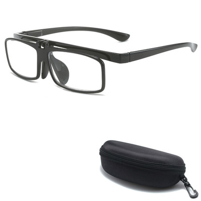 Retro Flip Up Reading Glasses Anti Blue Light Presbyopic Glasses For Close Works