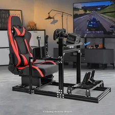 Marada 3060 Aluminum Racing Sim Cockpit With Seat Fit Logitech G923 THRUSTMASTER