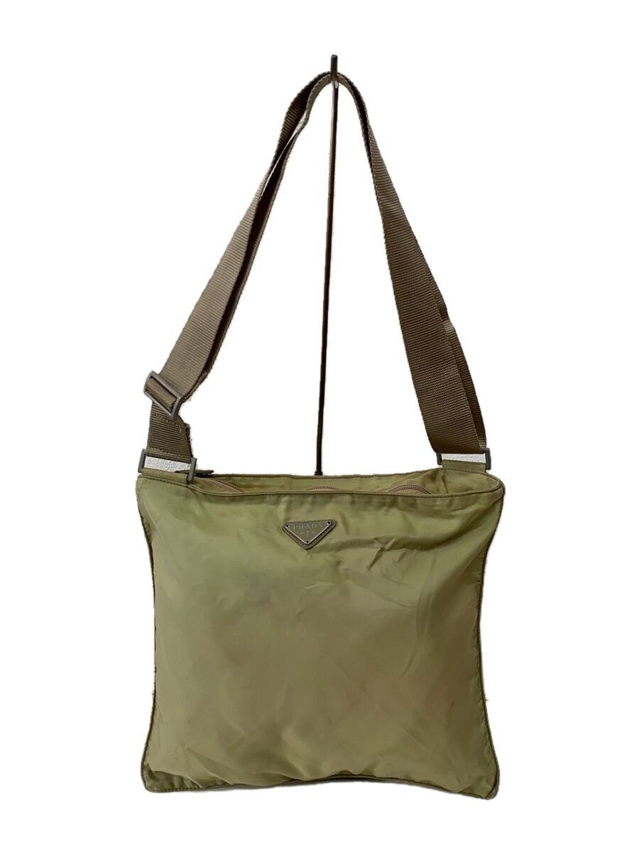 PRADA Shoulder bag Nylon Khaki