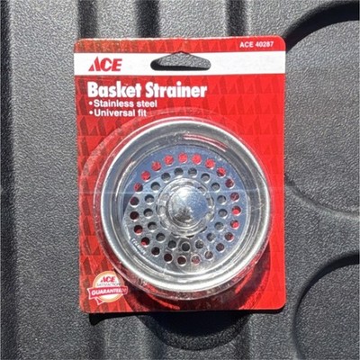 ACE Stainless Steel Universal Fit Kitchen Sink Basket Strainer 40287