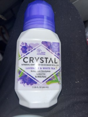 Crystal Mineral Deodorant Roll-On, Lavender & White Tea 2.25 oz Brand New. 