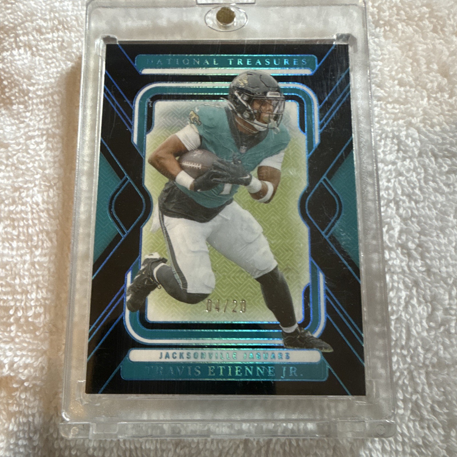 2024 Panini National Treasures - Travis Etienne #46 Midnight /20 Color Match