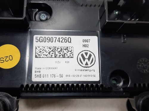 VOLKSWAGEN Golf Match Tdi 2014 Heater Control Panel 5G0907426Q - Picture 12 of 13