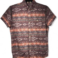 Hollister Shirt Aztec Prints Colorful Western California Men’s Medium