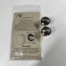 Cardas Audio Female XLR Protective Caps Pack of 2 Chrome OEM Genuine