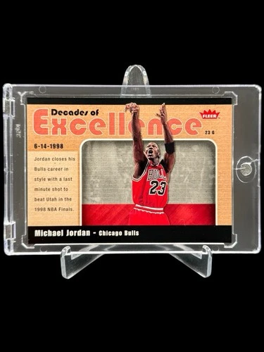 2007/08 Fleer MICHAEL JORDAN “DECADES OF EXCELLENCE” CHICAGO BULLS #10🔥RARE🔥