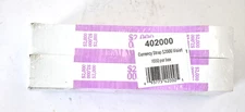 Pap-R Products Coin-Tainer Currency Straps 1000 Pack $2000 in $20 Bills Violet