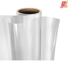 Self-Adhesive Vinyl Roll 12x50ft Clear Waterproof UV Resistant Laminate