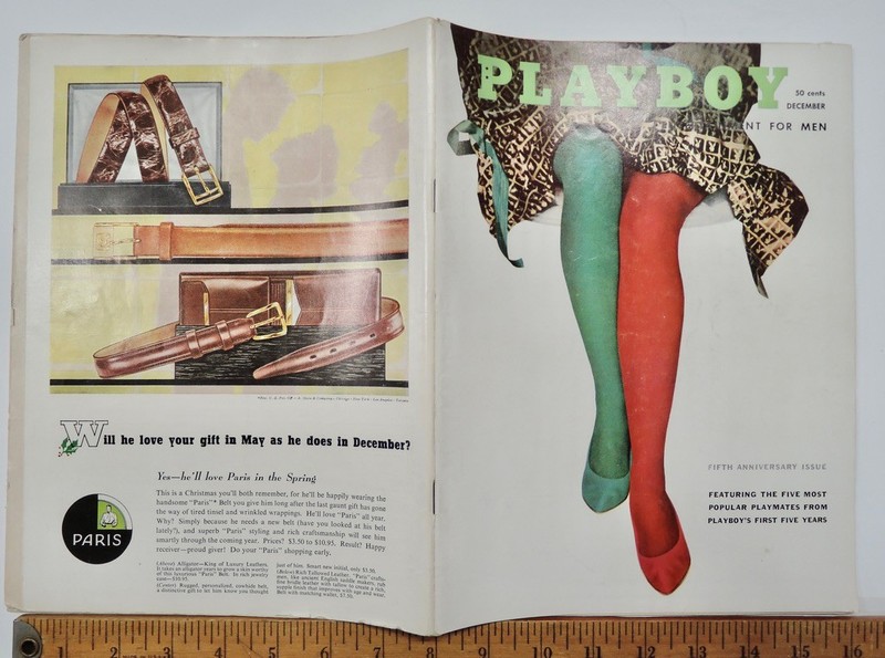 Dec 1958 Playboy Magazine Fifth Anniversary Issue 