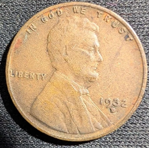 1932-D Wheat Penny Cent Fine or better (F or better) Condition - Single Coin
