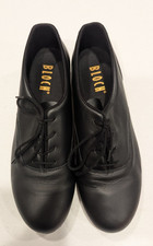 Bloch Shockwave Black Leather Lace Up Shockwave Women  s Tap Dance Shoes 9 1/2 M