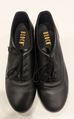Bloch Shockwave Black Leather Lace Up  Shockwave Women s Tap Dance Shoes 9 1/2 M
