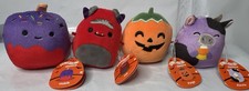 Squishmallows Micromallows Halloween Lot of 4 Habib Jeb Paige Alexie
