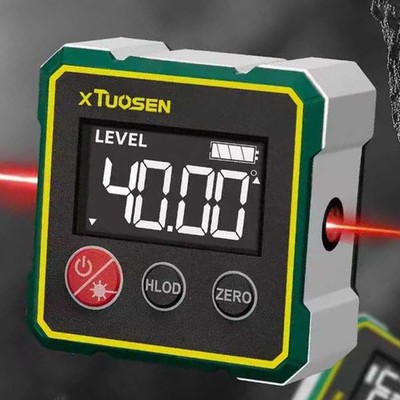 Mini LCD Digital Winkelmesser Magnet Winkelmessgerät Neigungsmesser Inklinometer