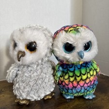 Ty Plush Beanie Boos NEW with Tags Owlette and Aria Set of Two