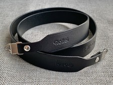 LEATHER SHOULDER NECK STRAP FOR ROLLEIFLEX 2.8GX model 2 1996 - 2000 BLACK 