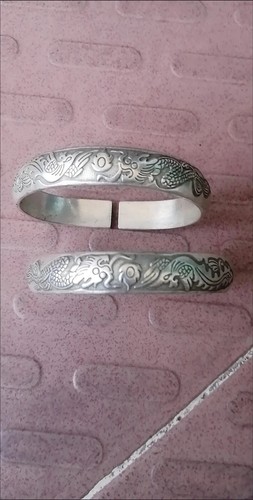 China Antique Collection Old Tibet National Style Bracelet Mom Woman Lucky Gift - Picture 6 of 8