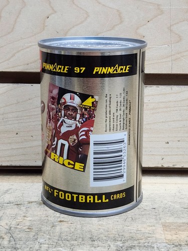 1997 Pinnacle Football Card in a Can Jerry Rice 10 Cards per Can Factory Sealed - Picture 2 of 6