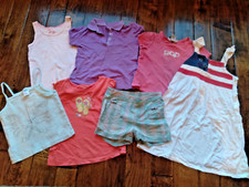 GUC Girls Lot of 7 Everyday Play Gap Old Navy OshKosh Flag Outfits Size 4T 5T