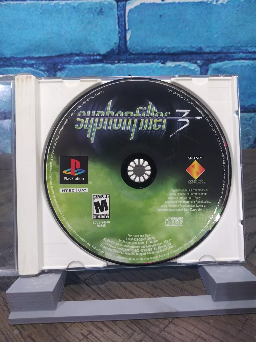 Syphon Filter 3 – Sony PlayStation 1 PSX – Retro Games Reproduction