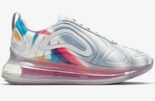 NEW Sz 5 Youth Y Nike Air Max 720 GS Wolf Grey White Teal Multi AQ3196-010