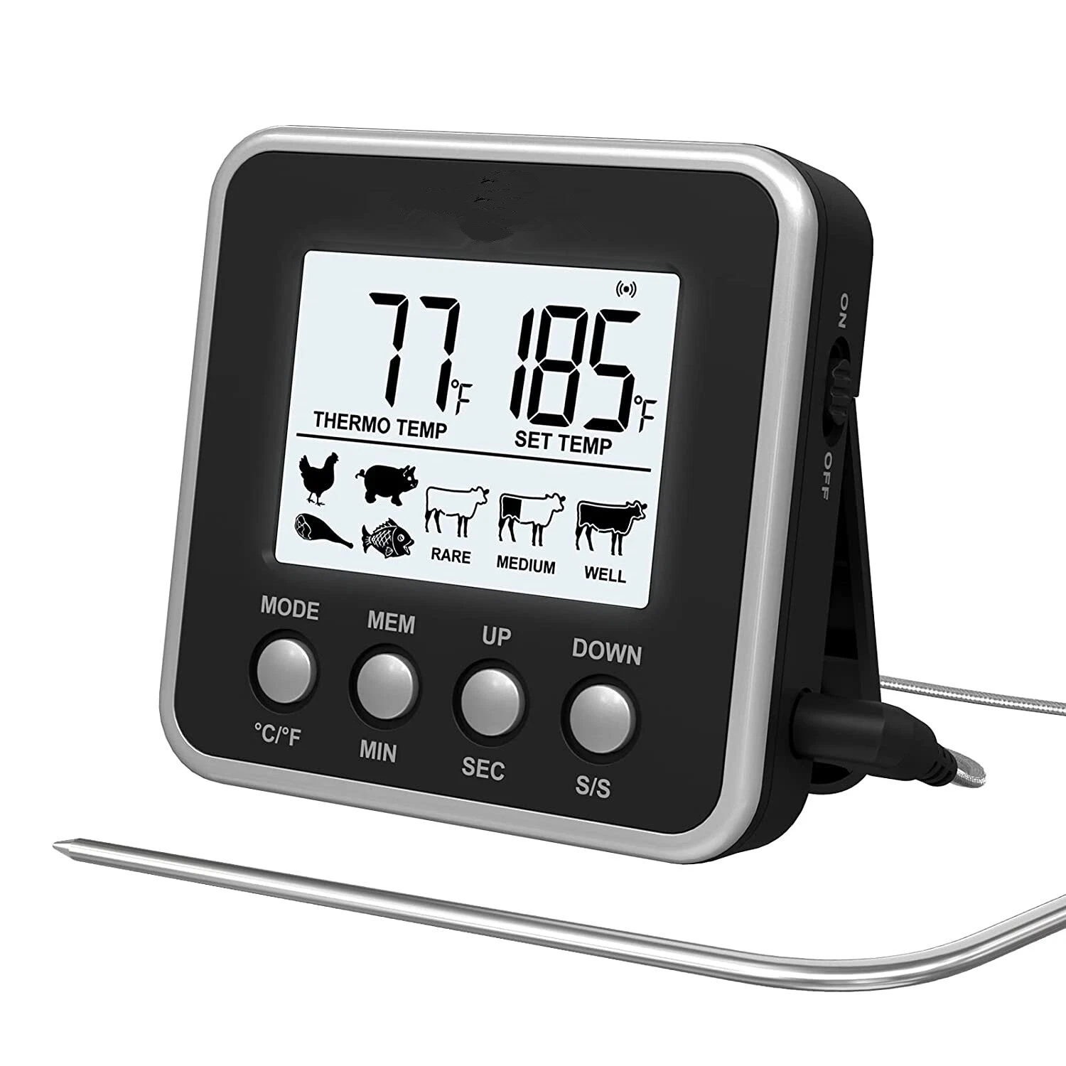 Digital Meat Thermometer for Cooking and Grilling, Kitchen Food Candy Oven BBQ