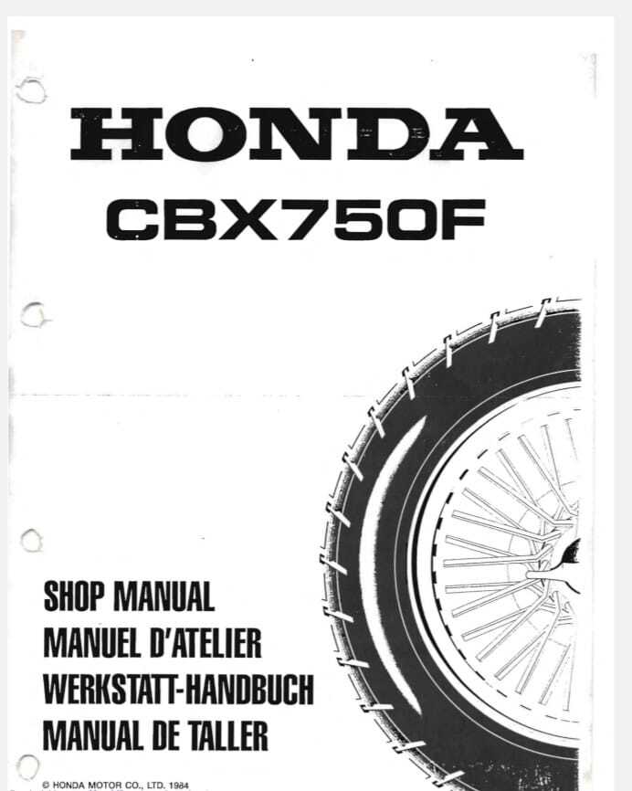 ホンダ CBX750F サービスマニュアル Honda CBX750F | CBX 750 F 1983 - 1986 Workshop Repair Service