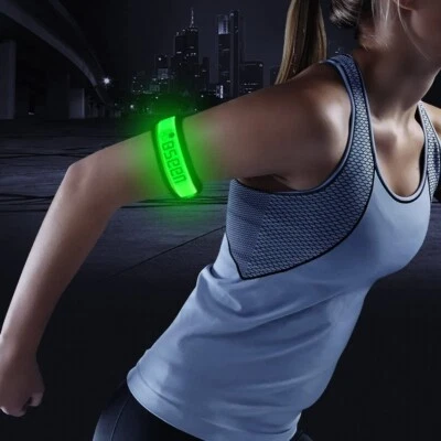 BSEEN 2-Pack LED Armbands: High Visibility Running Safety Gear, Night Jogging