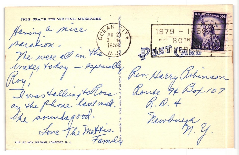 Postcard Beach and Bathing Scene Ocean City New Jersey NJ Postmarked ...