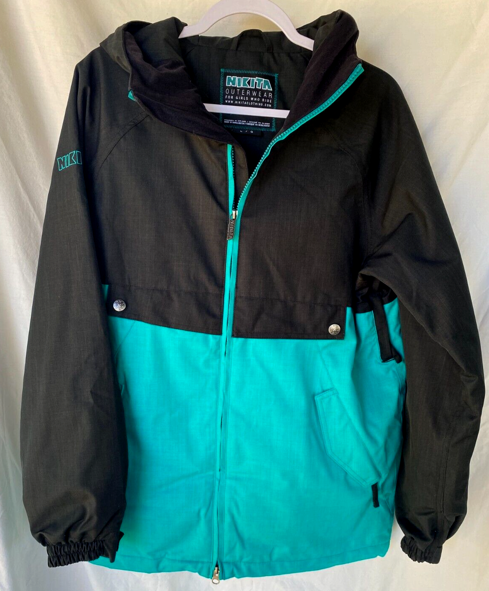 NIKITA..TURQUOISE & BLACK..COLORBLOCK..SNOWBOARD / SKI..JACKET