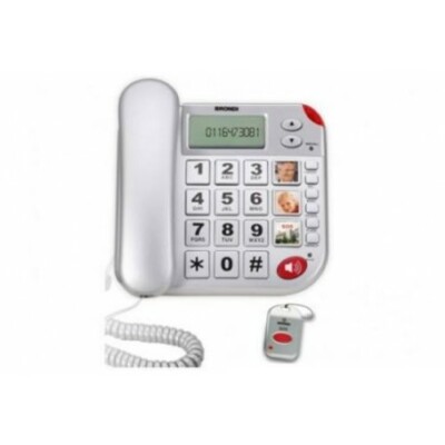 Telefono Vivavoce Telefono Fisso - Vivavoce E Tasti Memoria Con Foto Brondi Bravo 15 Nero - Foto 10