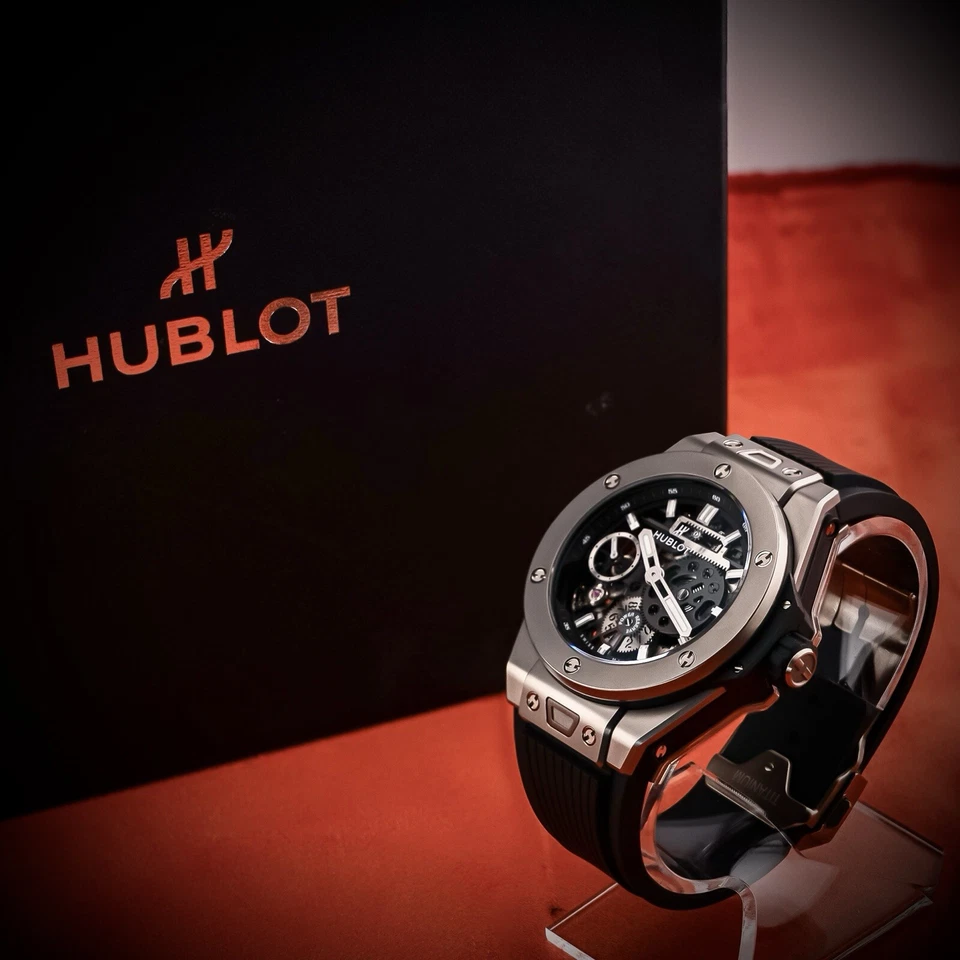Hublot Big Bang Meca-10 Unico Titanium $23K MSRP Skeleton Dial - 2 Straps - Image 2 of 4