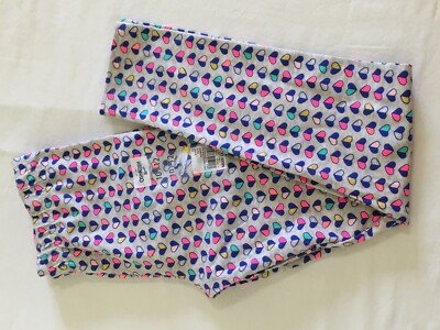 NWT Oshkosh Glitter Hearts Leggings Girls Gray