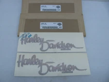 2 New NOS Genuine Original Factory Harley Davidson Gas Fuel Tank Decals 14164-87