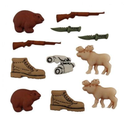 Buttons Galore and More Hunting Buttons - 10pk