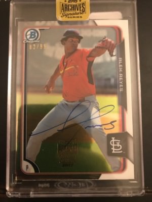 Alex Reyes Rc Auto Topps Archives /99 Mint And Sealed