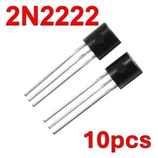 10pcs 2N2222 General Purpose NPN Transistor TO-92 GENERIC US Ship