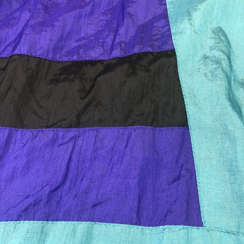 Women’s Athletic Works Vintage Windbreaker Zip Jacket Color Block Women’s L - Picture 8 of 9