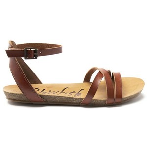 New WOMENS BLOWFISH TAN GALIE VEGAN SYNTHETIC SANDALS FLATS | eBay