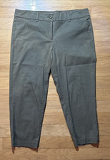 Ann Taylor LOFT Green Original Crop Pants - Women's Size 12