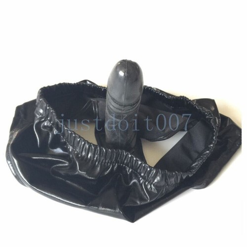 Unisex Chastity Belt with Plugs Lingerie Thong Panties Black Chastity Device - Picture 6 of 10