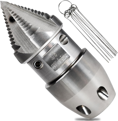 #ad 3 8 Npt Sewer Jetter Nozzle for 70 L Min Pressure Washer Stainless Steel Quic $93.99